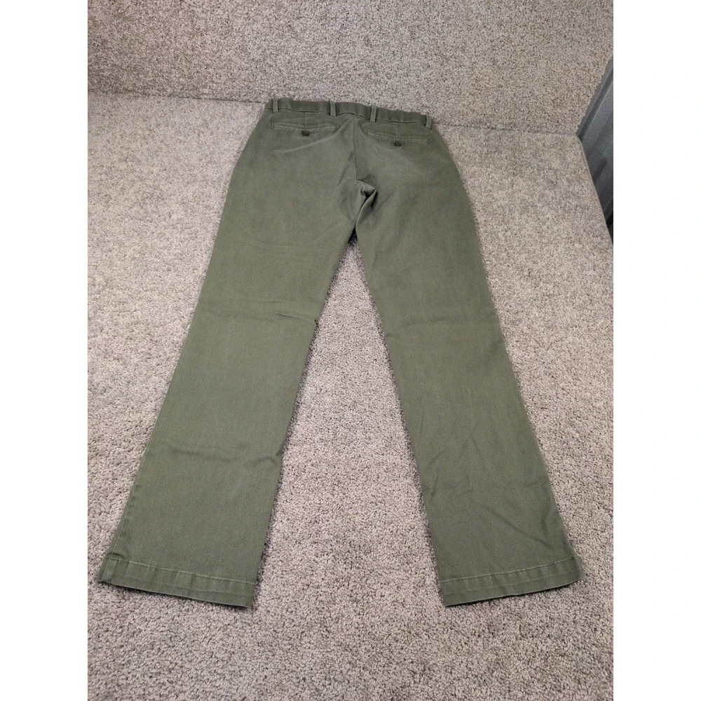 GAP Mens Straight Fit Chinos Olive Green Stretch Twill‎ Pants 28x30